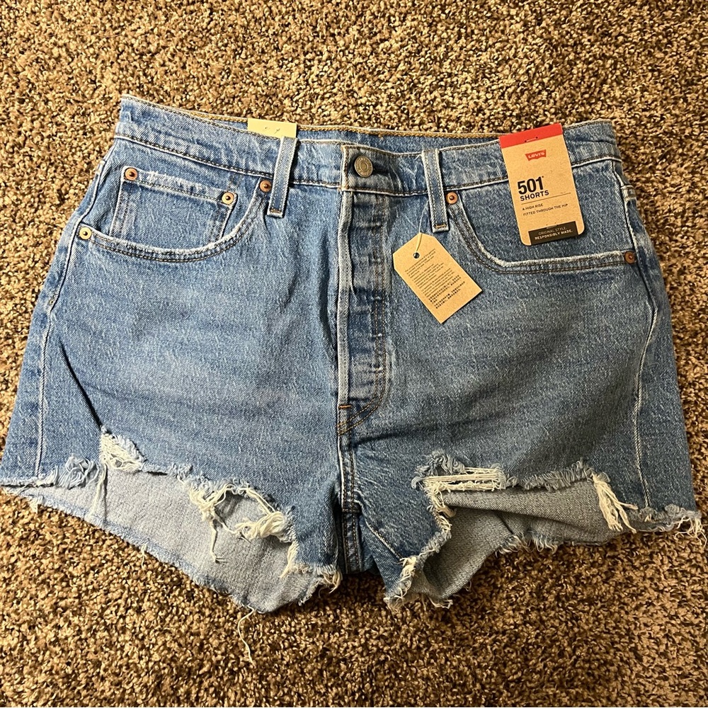 Levi's 501s Jean Shorts with High-Waisted Cut-Off Style
